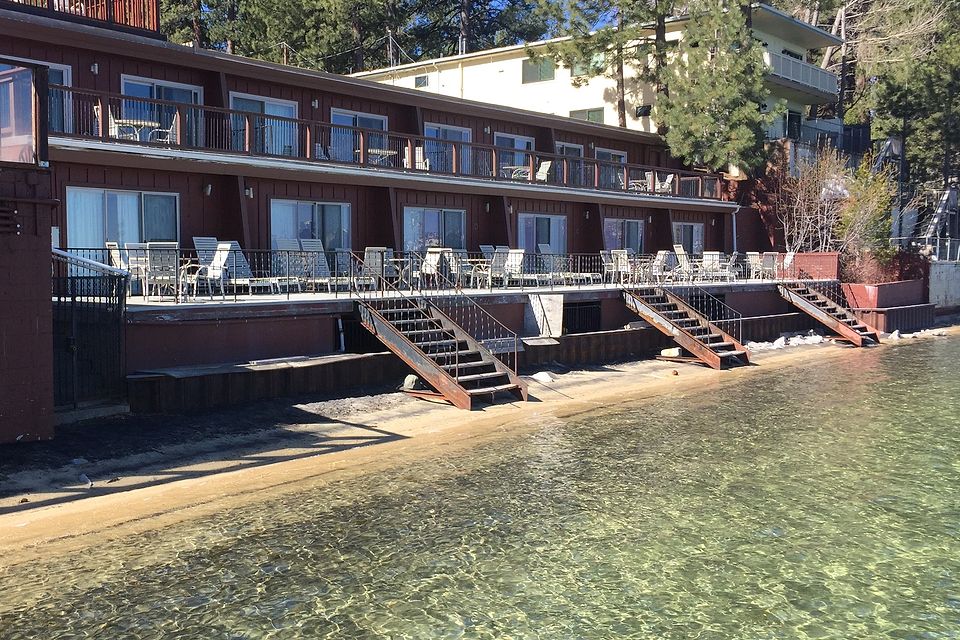 The Beachcomber Inn and its private South Lake Tahoe beach