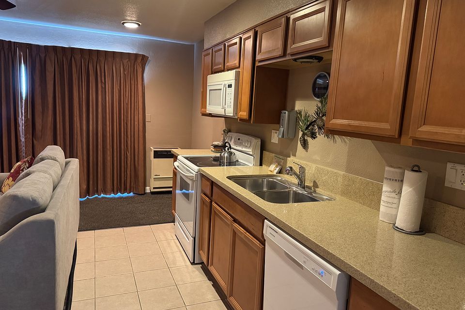 Kitchen, Unit A at the Beachcomber Inn