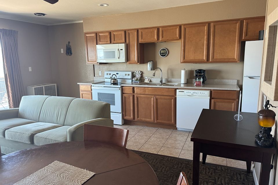 Kitchen, Unit C at the Beachcomber Inn