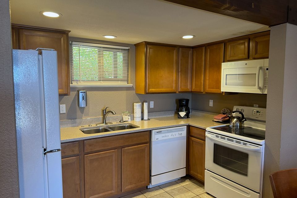 Kitchen, Unit I at the Beachcomber Inn
