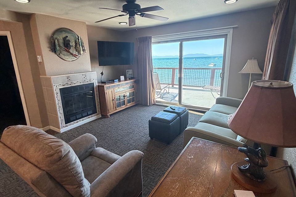 Dining area and lake-view window, Unit J